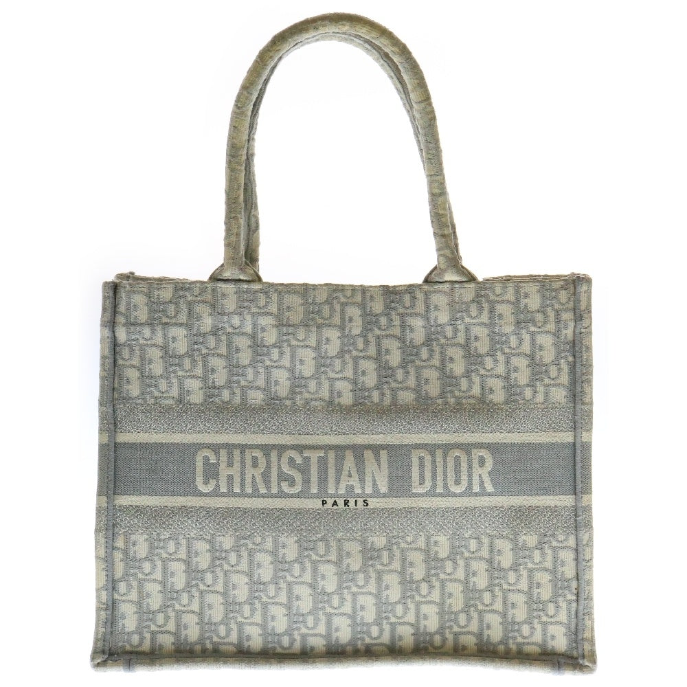 Christian Dior(クリスチャンディオール) BOOK TOTE ブックトート オブリーク キャンバスミディアム トートバッグ グレー