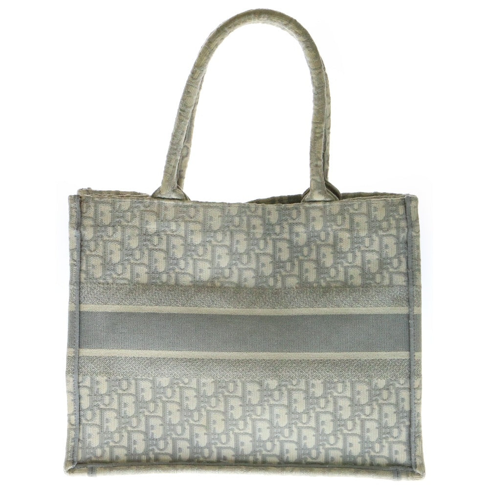 Christian Dior(クリスチャンディオール) BOOK TOTE ブックトート オブリーク キャンバスミディアム トートバッグ グレー