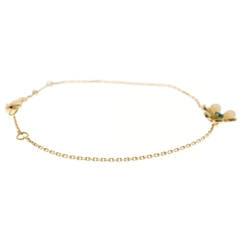 Van Cleef & Arpels(ヴァンクリーフアンドアーペル) フリヴォル ミニモデル エメラルド ブレスレット Au750 K18YG イエローゴールド ジュエリー VCARP7SC00