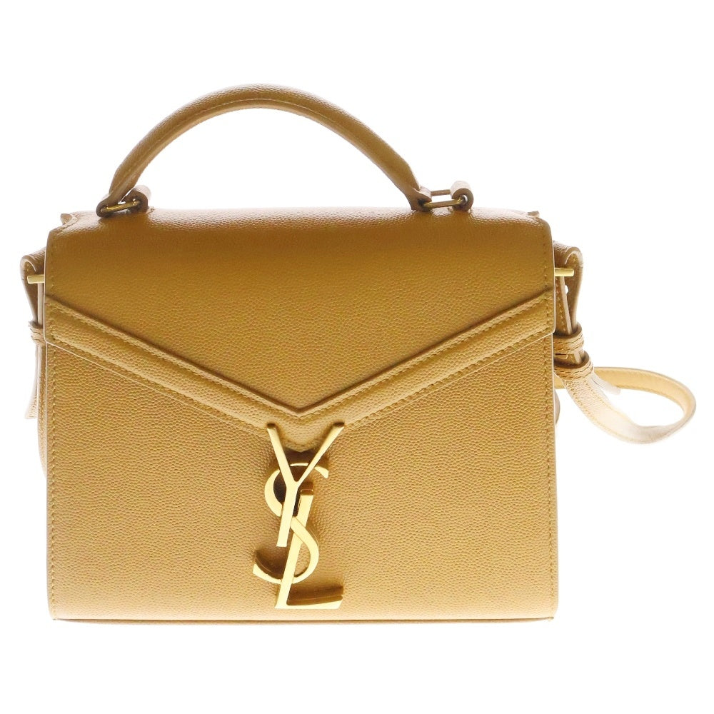 SAINT LAURENT PARIS(サンローランパリ) カサンドラ 2WAYバッグ トップハンドルミディアム ショルダーバッグ ハンドバッグ ベージュ GD金具 レザー 602716