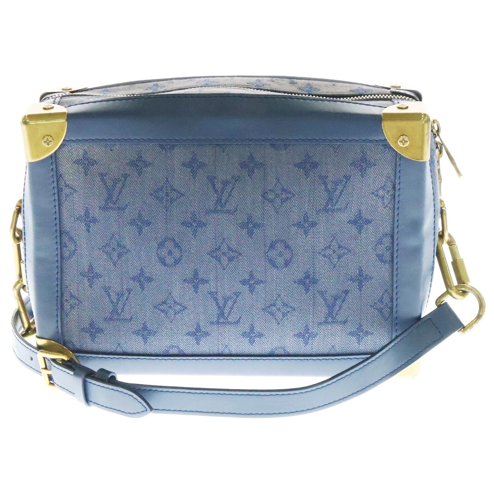 LOUIS VUITTON(ルイヴィトン) モノグラム デニム ソフトトランク ショルダーバッグ チェーンバッグ インディゴブルー ゴールド金具 M44723