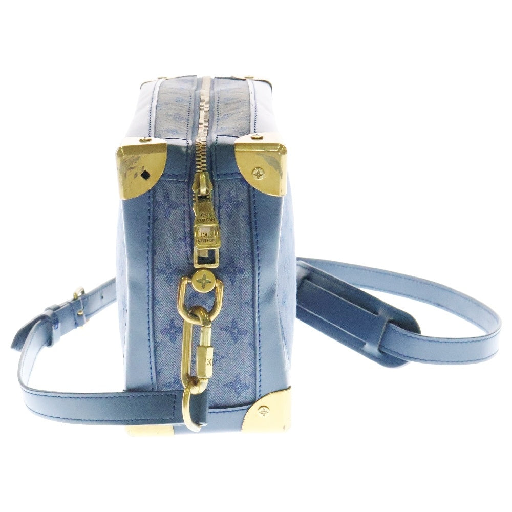LOUIS VUITTON(ルイヴィトン) モノグラム デニム ソフトトランク ショルダーバッグ チェーンバッグ インディゴブルー ゴールド金具 M44723