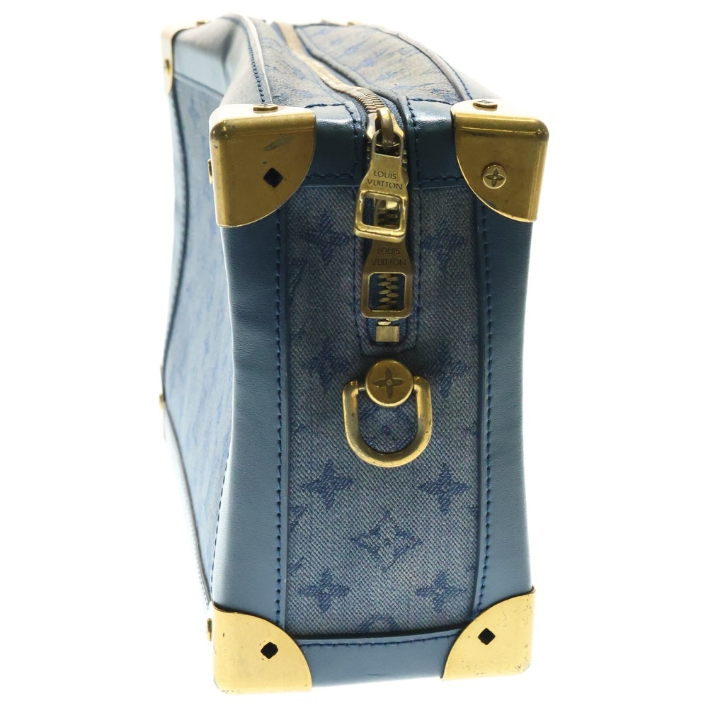 LOUIS VUITTON(ルイヴィトン) モノグラム デニム ソフトトランク ショルダーバッグ チェーンバッグ インディゴブルー ゴールド金具 M44723