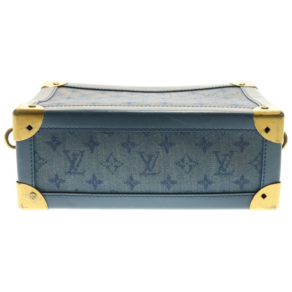 LOUIS VUITTON(ルイヴィトン) モノグラム デニム ソフトトランク ショルダーバッグ チェーンバッグ インディゴブルー ゴールド金具 M44723