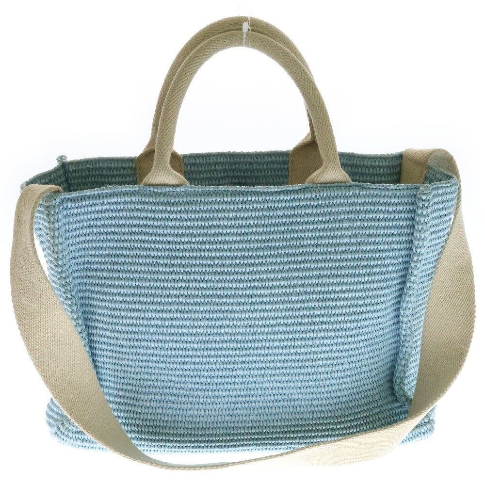 MARNI(マルニ) SMALL BASKET スモールバスケット 2wayバッグ ライトブルー コットン トートバッグ