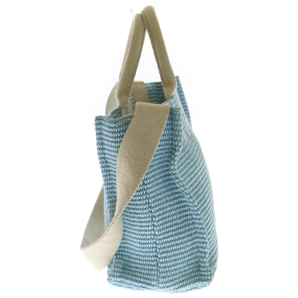 MARNI(マルニ) SMALL BASKET スモールバスケット 2wayバッグ ライトブルー コットン トートバッグ