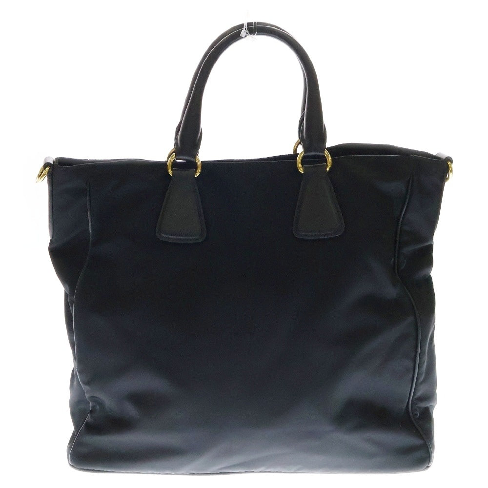 PRADA(プラダ) 2wayショルダーバッグ ハンドバッグ トートバッグ ブラック ゴールド金具 ナイロン BZ0026