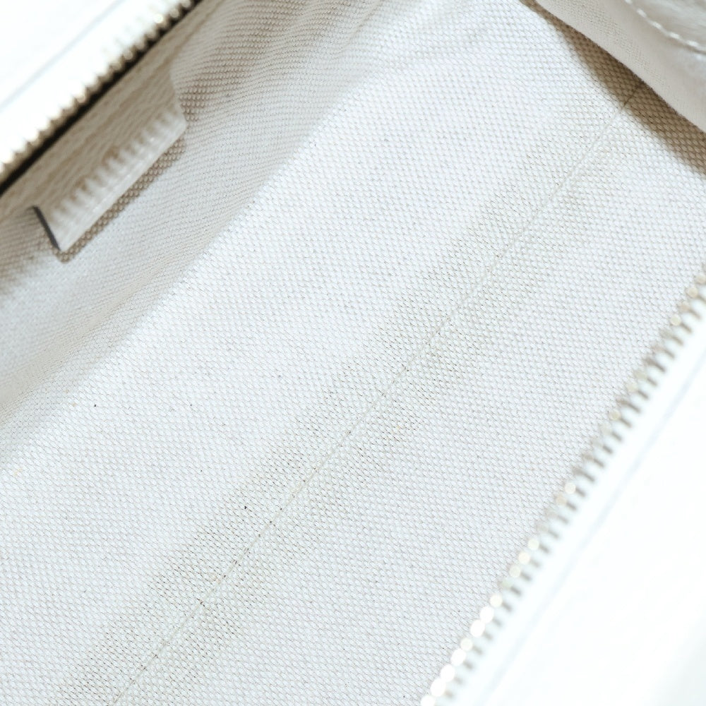 GUCCI(グッチ) ソーホー インターロッキングG 2wayバッグ ホワイト レザー 607722