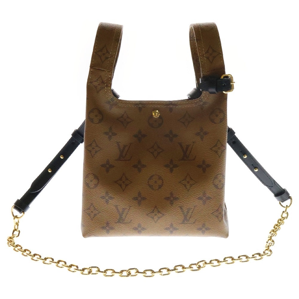 LOUIS VUITTON(ルイヴィトン) モノグラムリバース アトランティスBB 2WAYバッグ ハンドバッグ ショルダーバッグ ブラウン ゴールド金具 レザー×PVC M46816