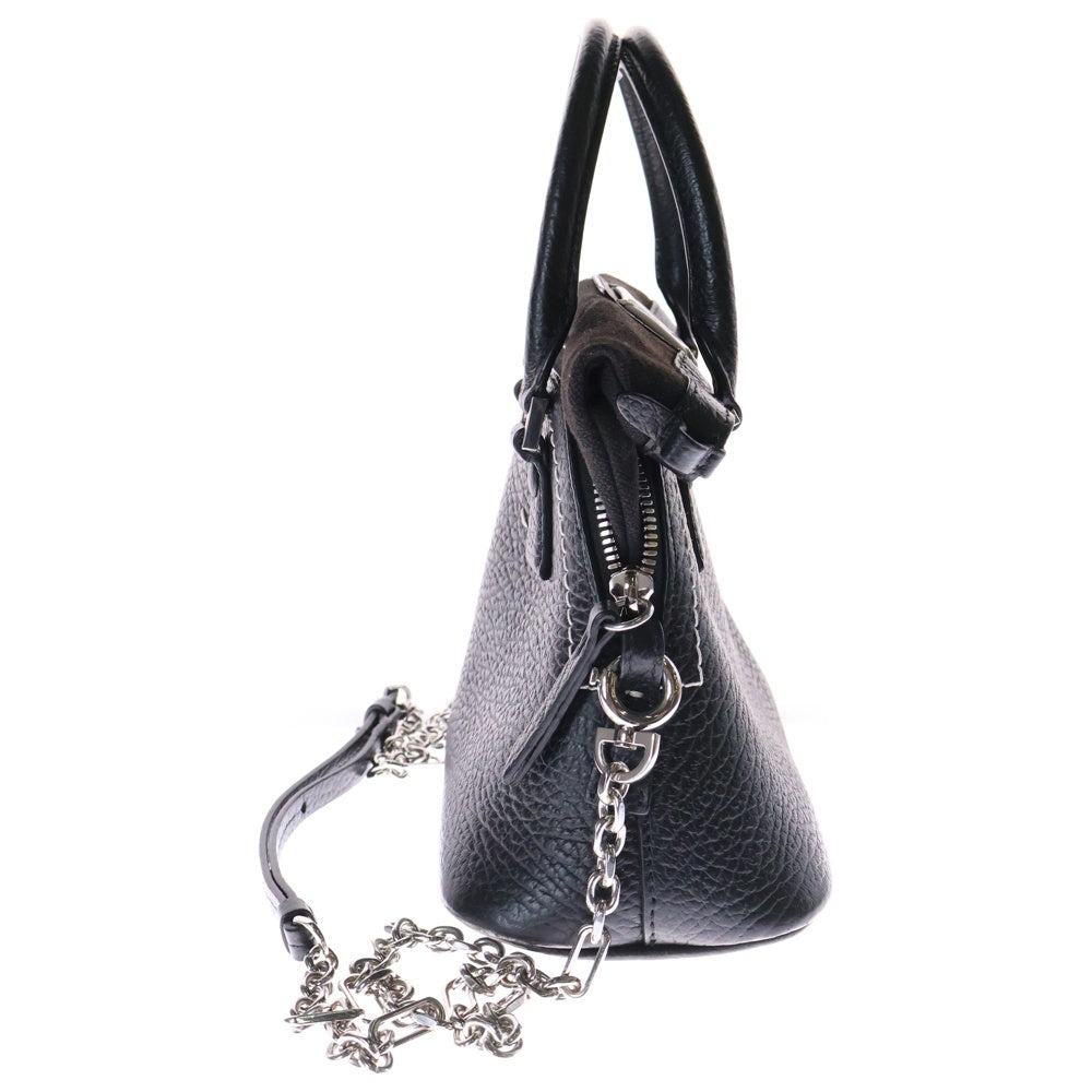 Maison Margiela 11(メゾンマルジェラ11) 5AC 2WAY レザー ハンドバッグ ショルダーバッグ ブラック S56WG0081 P4455 T8013