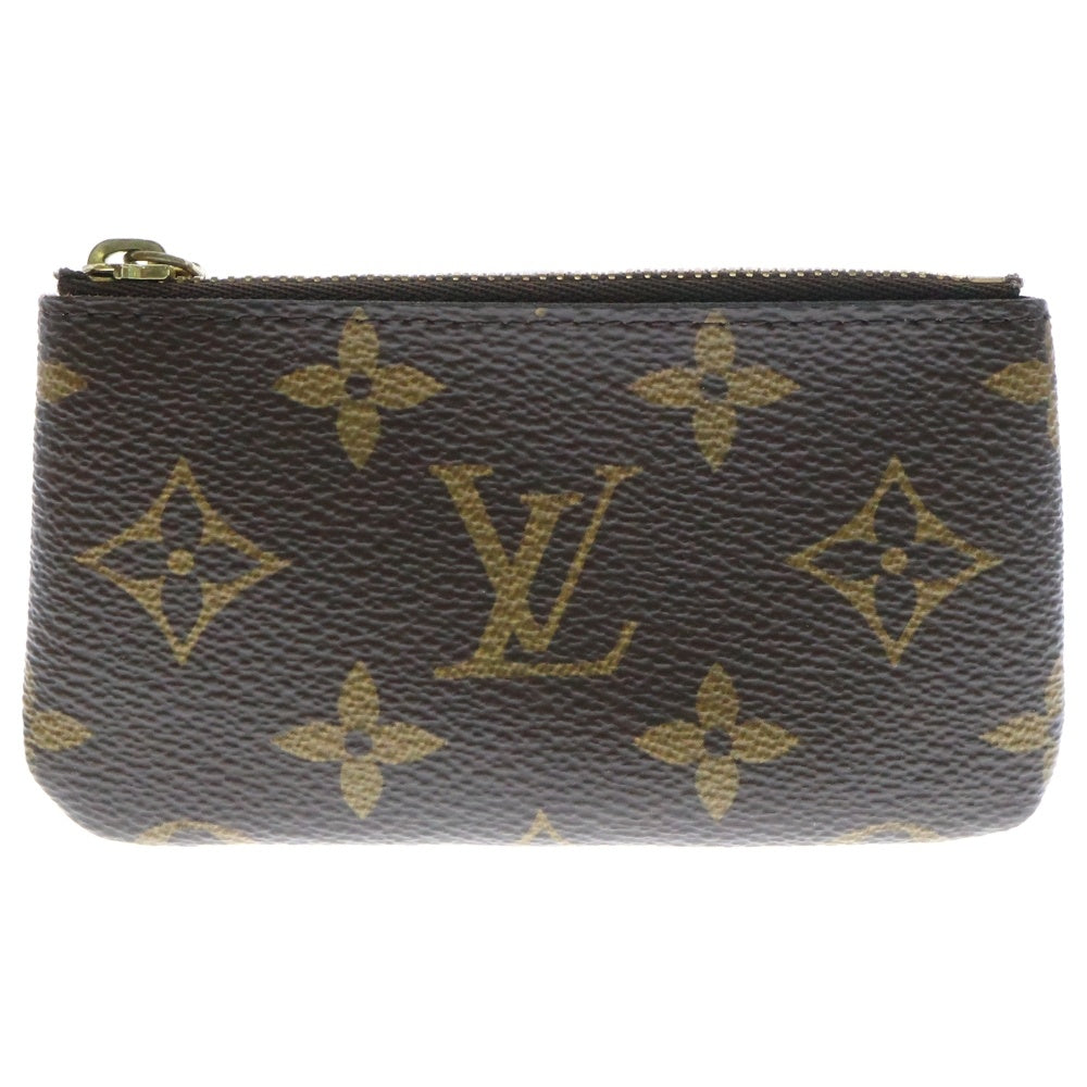 LOUIS VUITTON(ルイヴィトン) モノグラム ポシェット クレ コインケース ポーチ ブラウン PVCレザー M62650