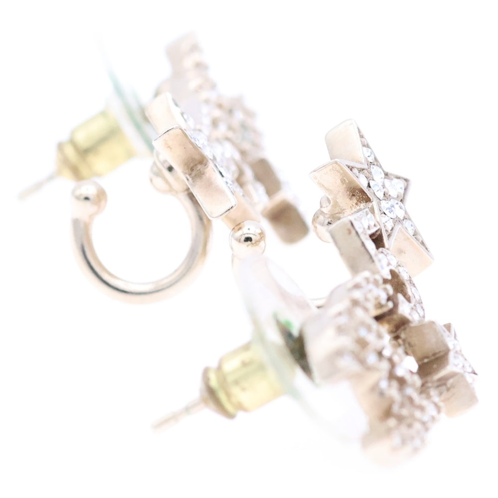 CHANEL(シャネル) ココマーク ラインストーン ピアス アクセサリー ゴールド GP C22S