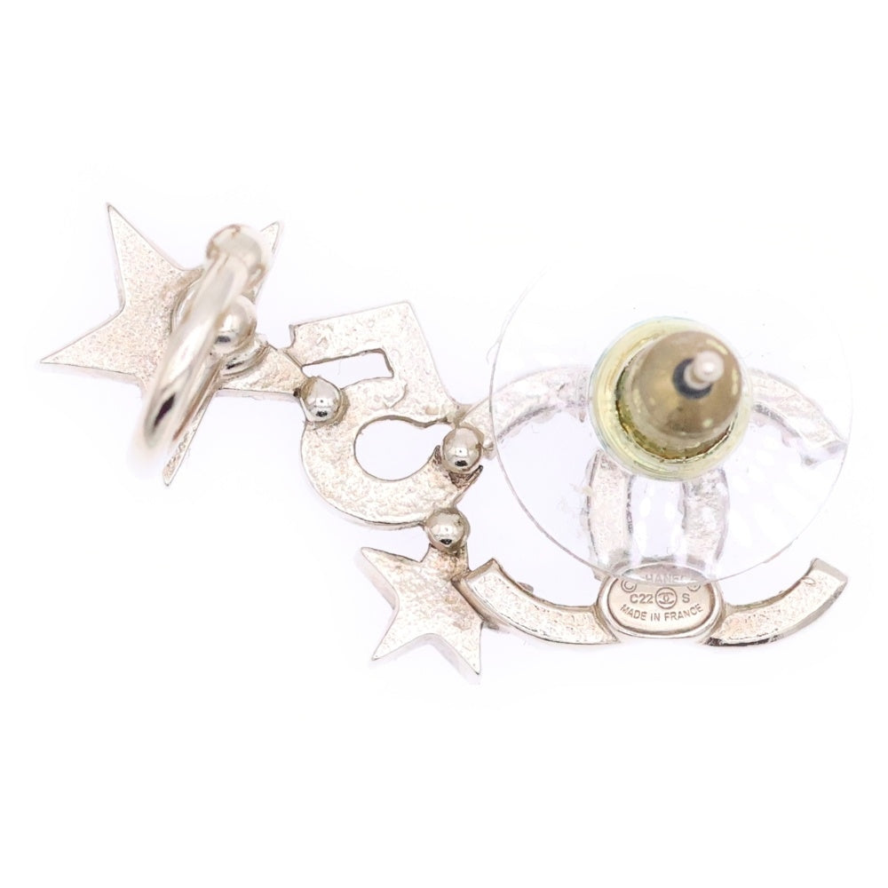 CHANEL(シャネル) ココマーク ラインストーン ピアス アクセサリー ゴールド GP C22S