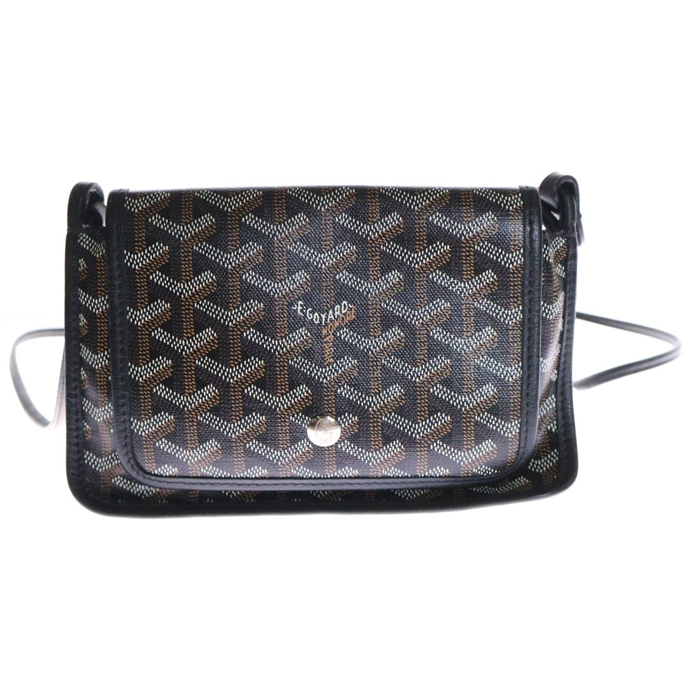 GOYARD(ゴヤール) プリュメ ポーチウォレット ショルダーウォレット ショルダーポシェット PVC ブラック シルバー金具