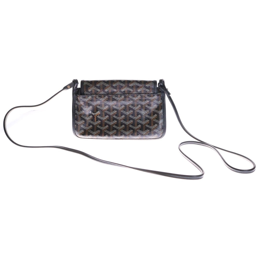 GOYARD(ゴヤール) プリュメ ポーチウォレット ショルダーウォレット ショルダーポシェット PVC ブラック シルバー金具