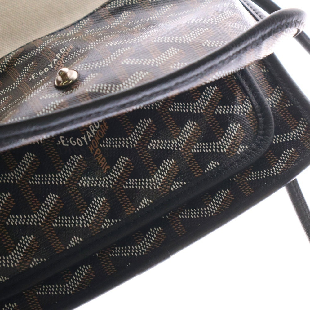 GOYARD(ゴヤール) プリュメ ポーチウォレット ショルダーウォレット ショルダーポシェット PVC ブラック シルバー金具