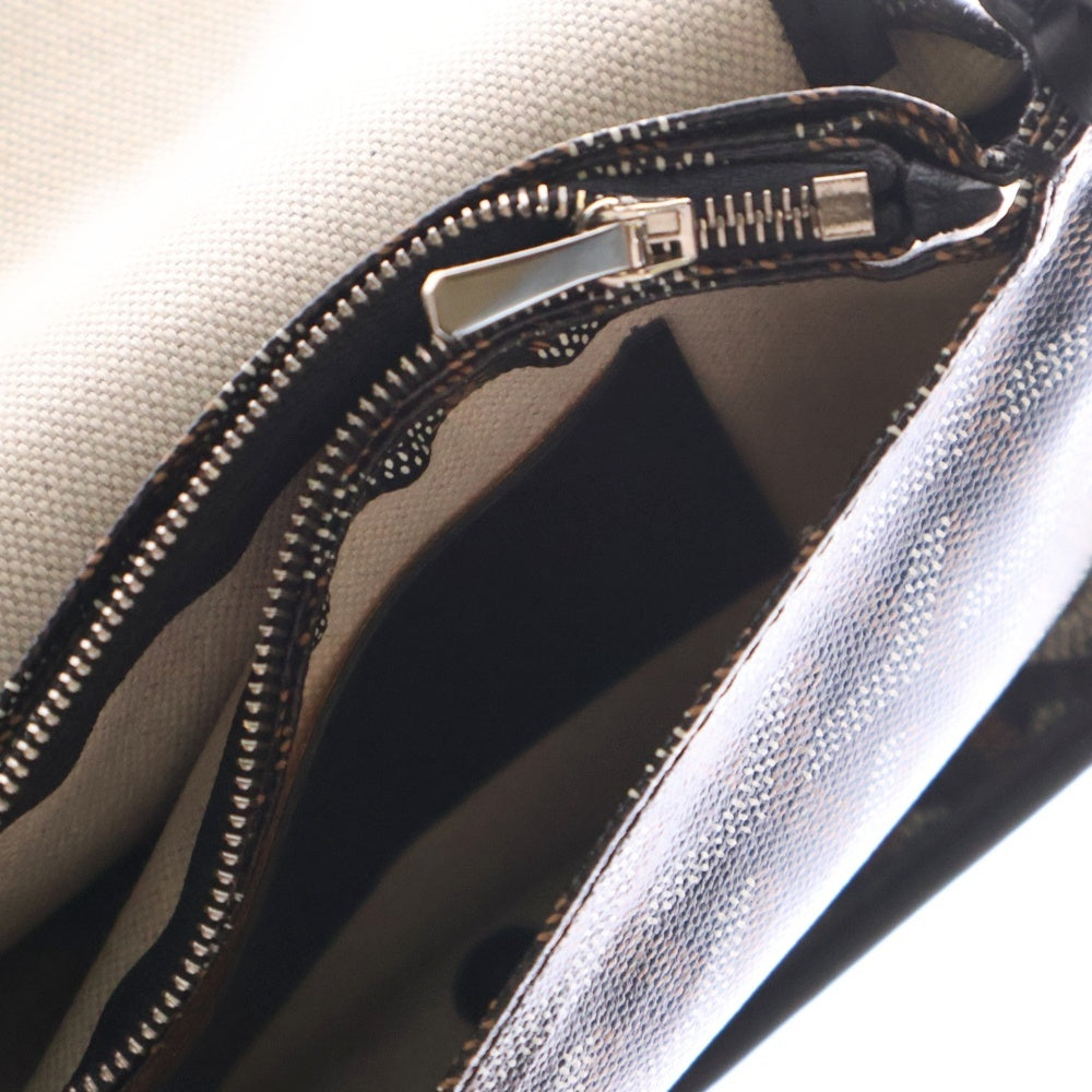 GOYARD(ゴヤール) プリュメ ポーチウォレット ショルダーウォレット ショルダーポシェット PVC ブラック シルバー金具