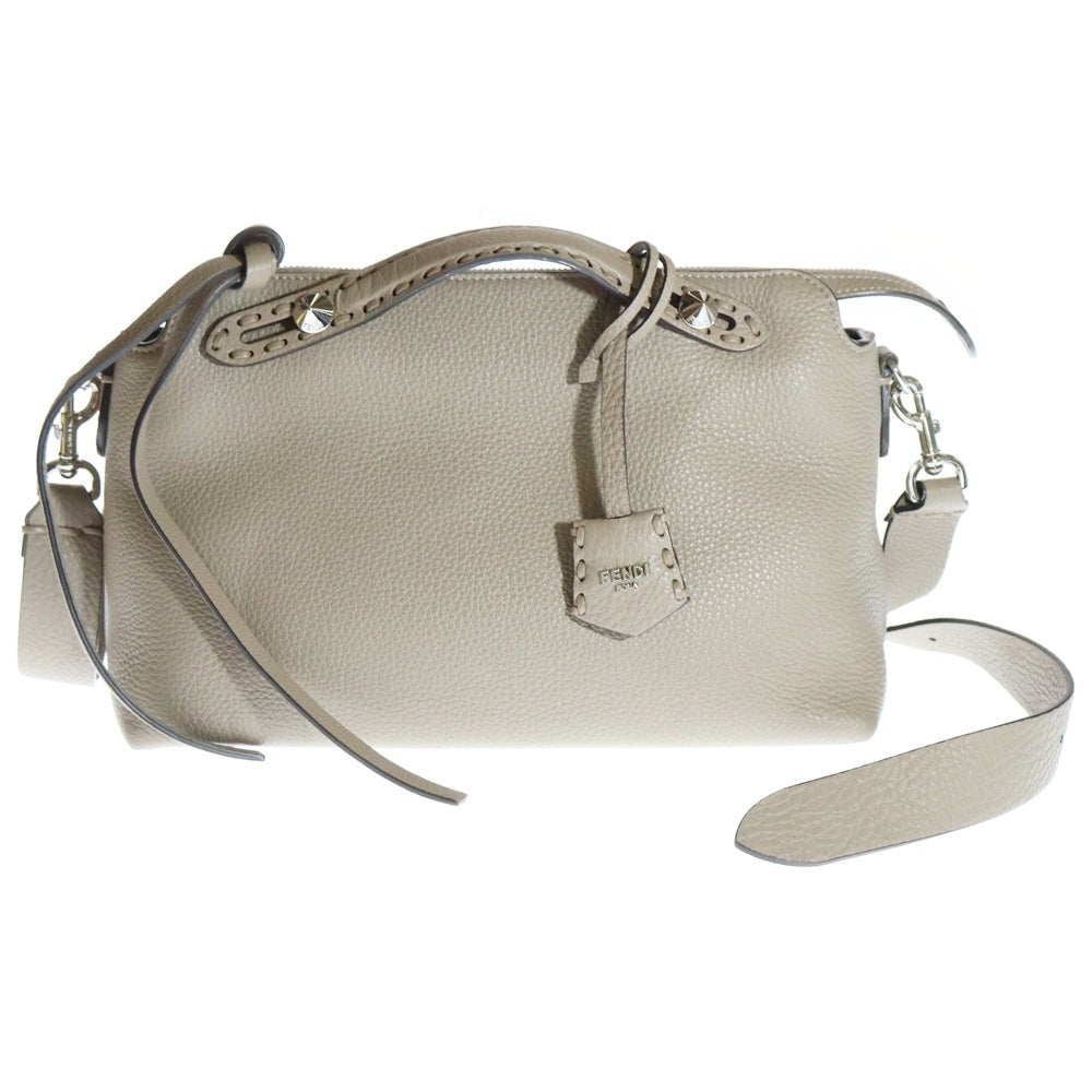 FENDI(フェンディ) バイザウェイ ミディアム 2WAY ハンドバッグ ショルダーバッグ グレージュ レザー 8BL155