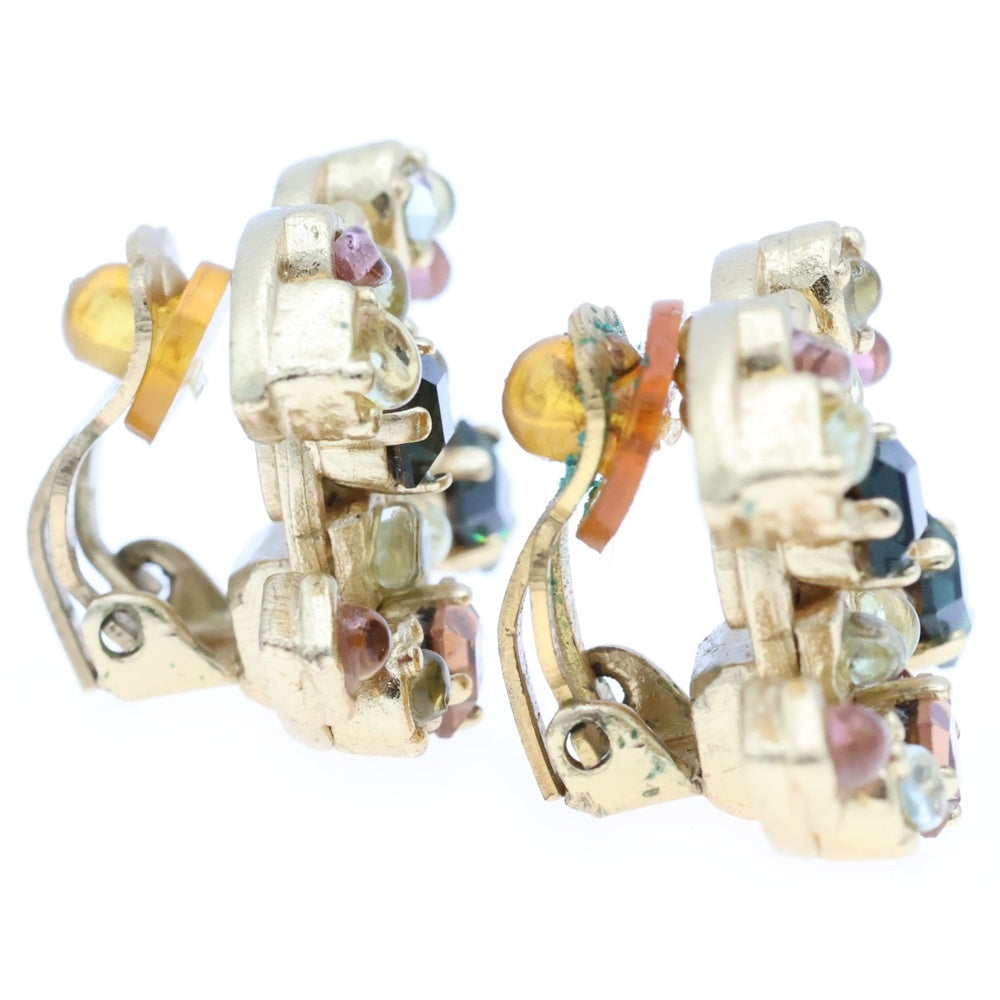 CHANEL(シャネル) ココマーク カラーストーン イヤリング イヤーアクセサリー ゴールド GP 01A