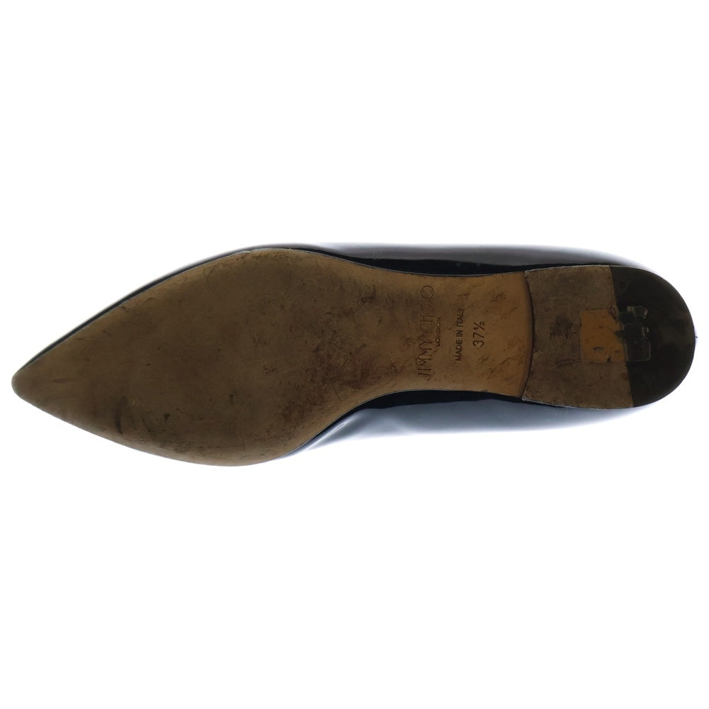 JIMMY CHOO(ジミーチュウ) リボン パンプス シューズ ブラック パテント 371/1 レディース