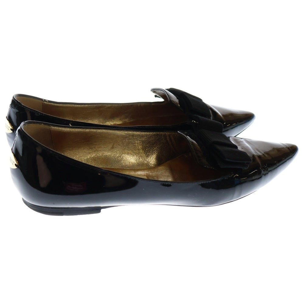 JIMMY CHOO(ジミーチュウ) リボン パンプス シューズ ブラック パテント 371/1 レディース