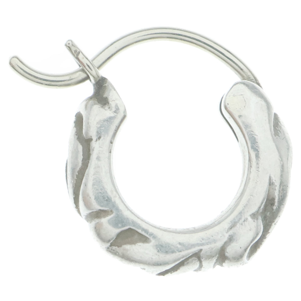 CHROME HEARTS(クロムハーツ) TNY HOOP SCRL タイニースクロールフープ シルバーピアス シルバー