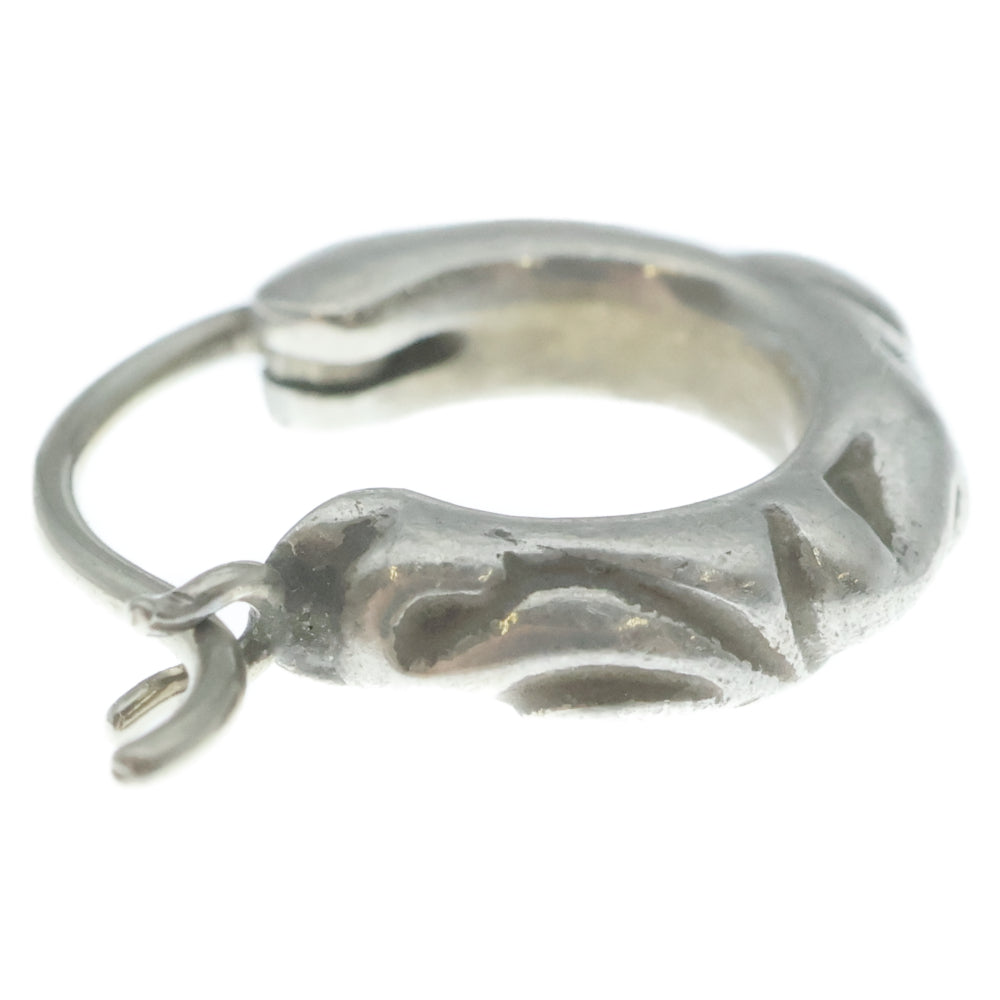 CHROME HEARTS(クロムハーツ) TNY HOOP SCRL タイニースクロールフープ シルバーピアス シルバー