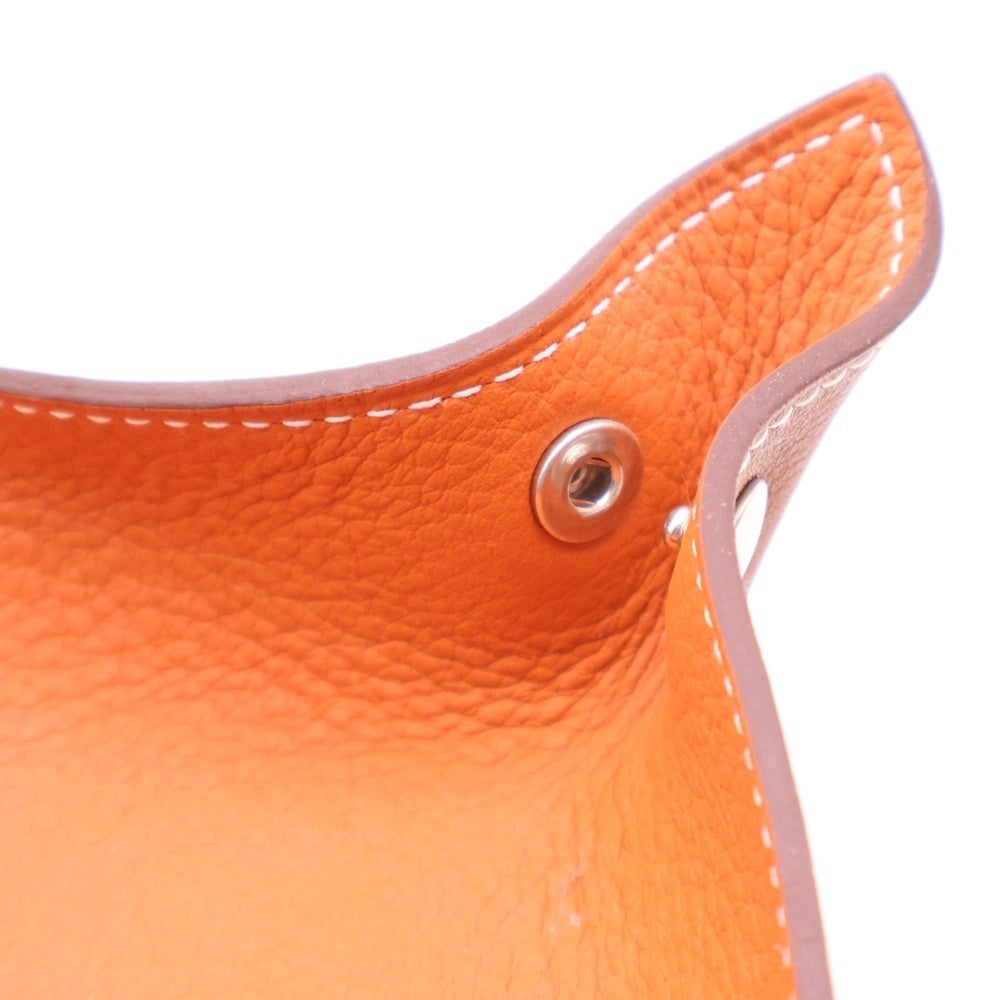 HERMES(エルメス) ヴィドポッシュトレー 馬柄 パンチングレザー アクセサリートレイ 小物入れ ブラウン