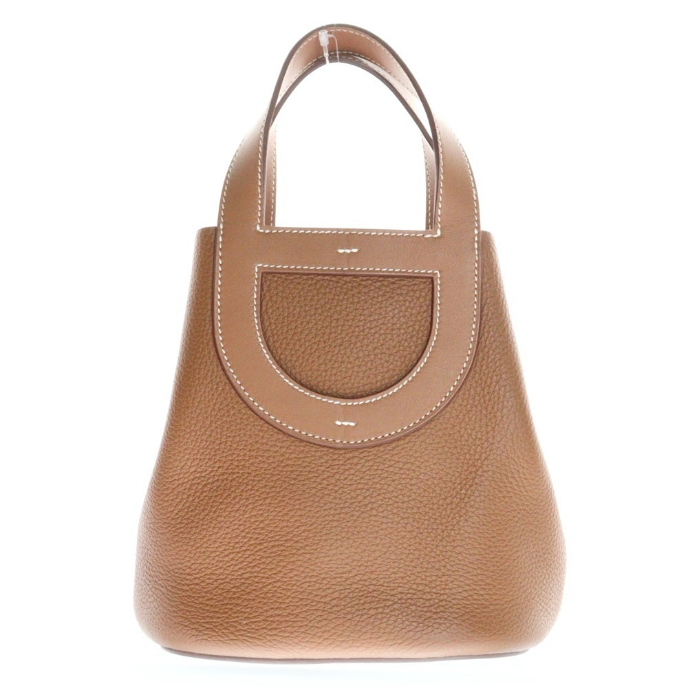 HERMES(エルメス) インザループ18 トリヨン レザーハンドバッグ ブラウン レディース B刻印