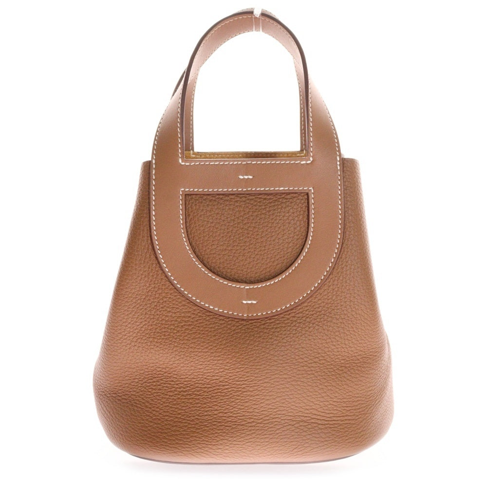 HERMES(エルメス) インザループ18 トリヨン レザーハンドバッグ ブラウン レディース B刻印