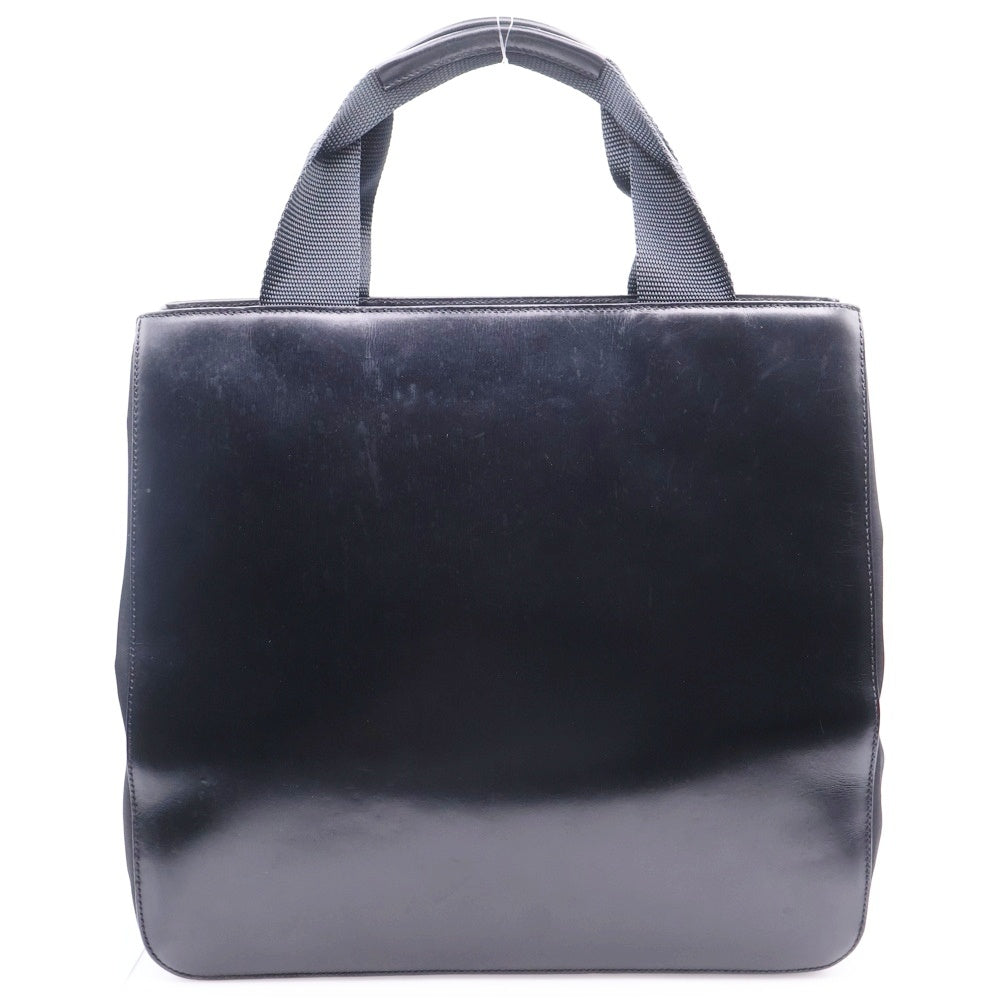 PRADA(プラダ) ロゴ トートバック ハンドバック カーフレザー テスート ブラック