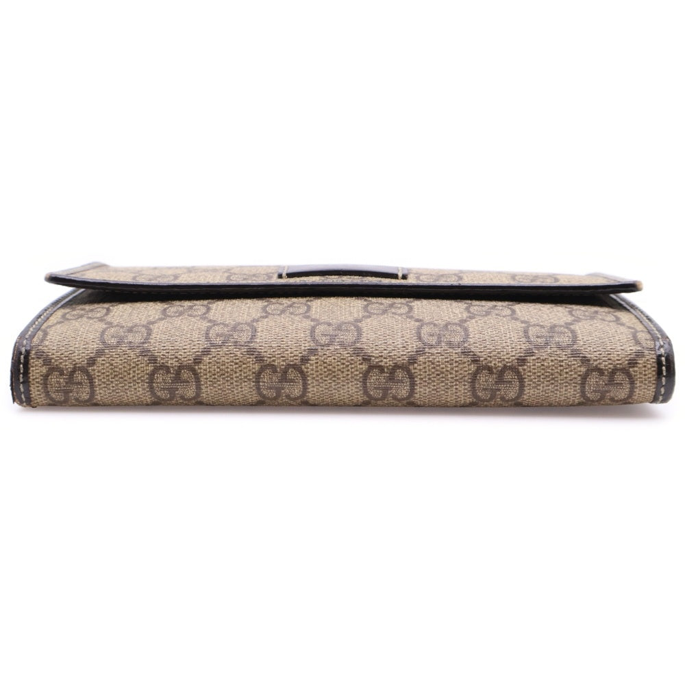 GUCCI(グッチ) GGスプリーム 長財布 ロングウォレット ベージュ コーティングキャンバス 203573