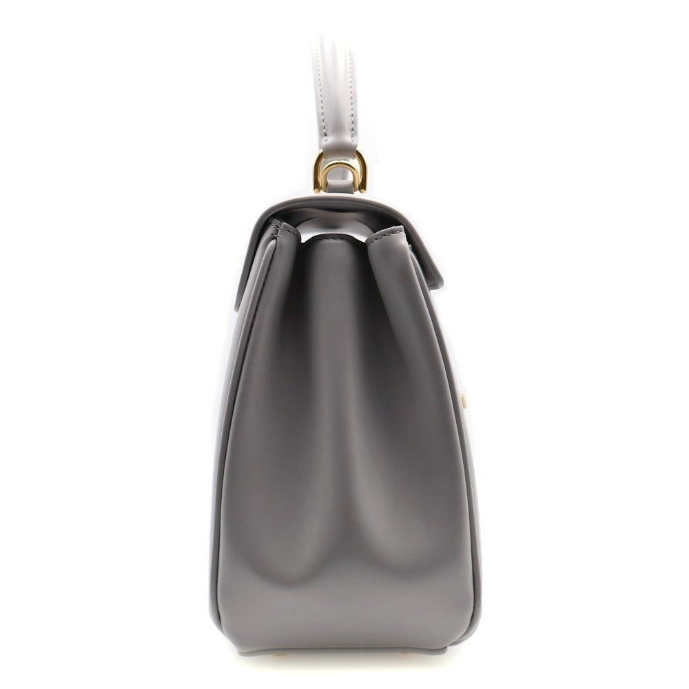 CELINE(セリーヌ) セーズ 16 スモール グレー ゴールド金具 2WAY ハンドバッグ ショルダーバッグ レザー レディース