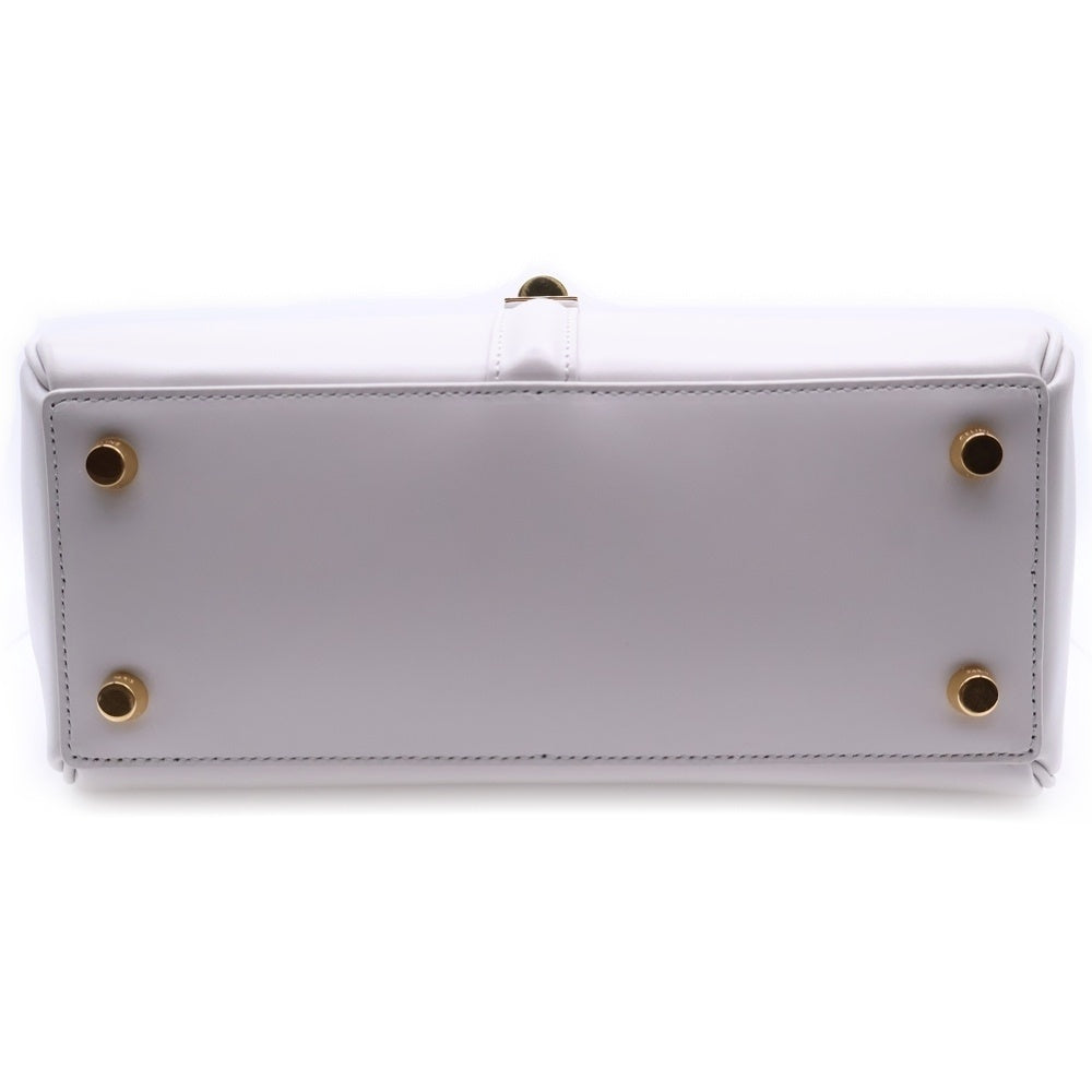 CELINE(セリーヌ) セーズ 16 スモール グレー ゴールド金具 2WAY ハンドバッグ ショルダーバッグ レザー レディース