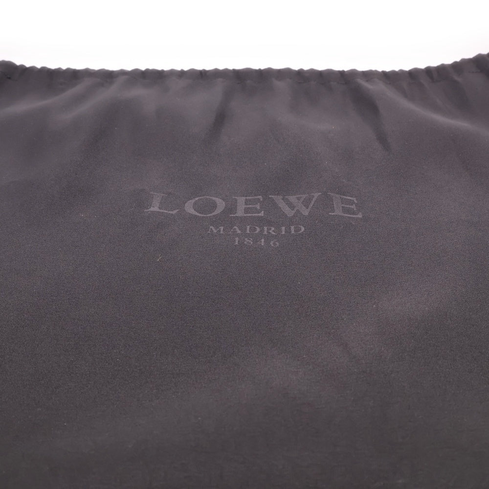LOEWE(ロエベ) アナグラムロゴ  コンビレザー ミニボストン ハンドバッグ ブラック