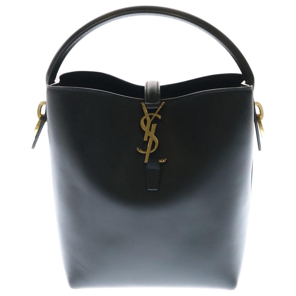 SAINT LAURENT PARIS(サンローランパリ) LE37 ハンドバッグ 2wayショルダーバッグ ブラック レザー
