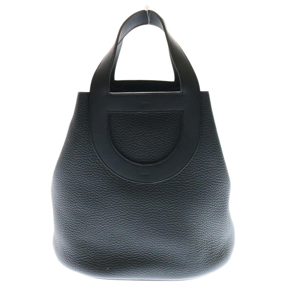 HERMES(エルメス) インザループ23 トリヨン ゴールド金具 ブラック B刻印 ハンドバッグ