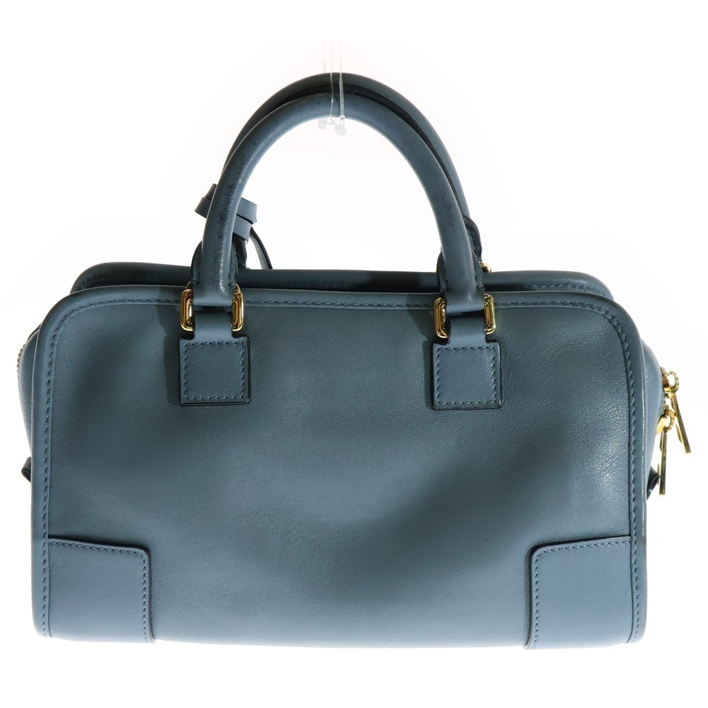 LOEWE(ロエベ) アマソナ23 アナグラムロゴ ソフトグレインカーフレザー 2WAY ハンド ショルダーバッグ ブルー