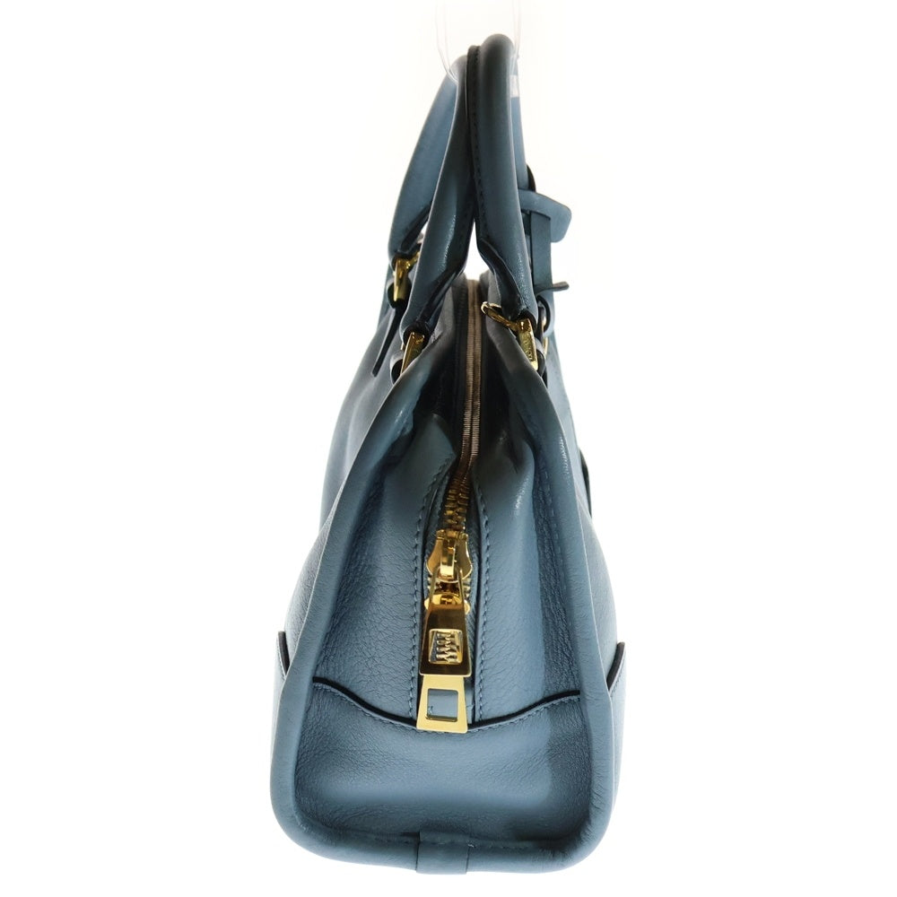 LOEWE(ロエベ) アマソナ23 アナグラムロゴ ソフトグレインカーフレザー 2WAY ハンド ショルダーバッグ ブルー