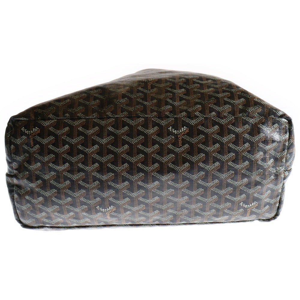 GOYARD(ゴヤール) サンルイPM トートバッグ ハンドバッグ ブラック×ブラウン PVCレザー