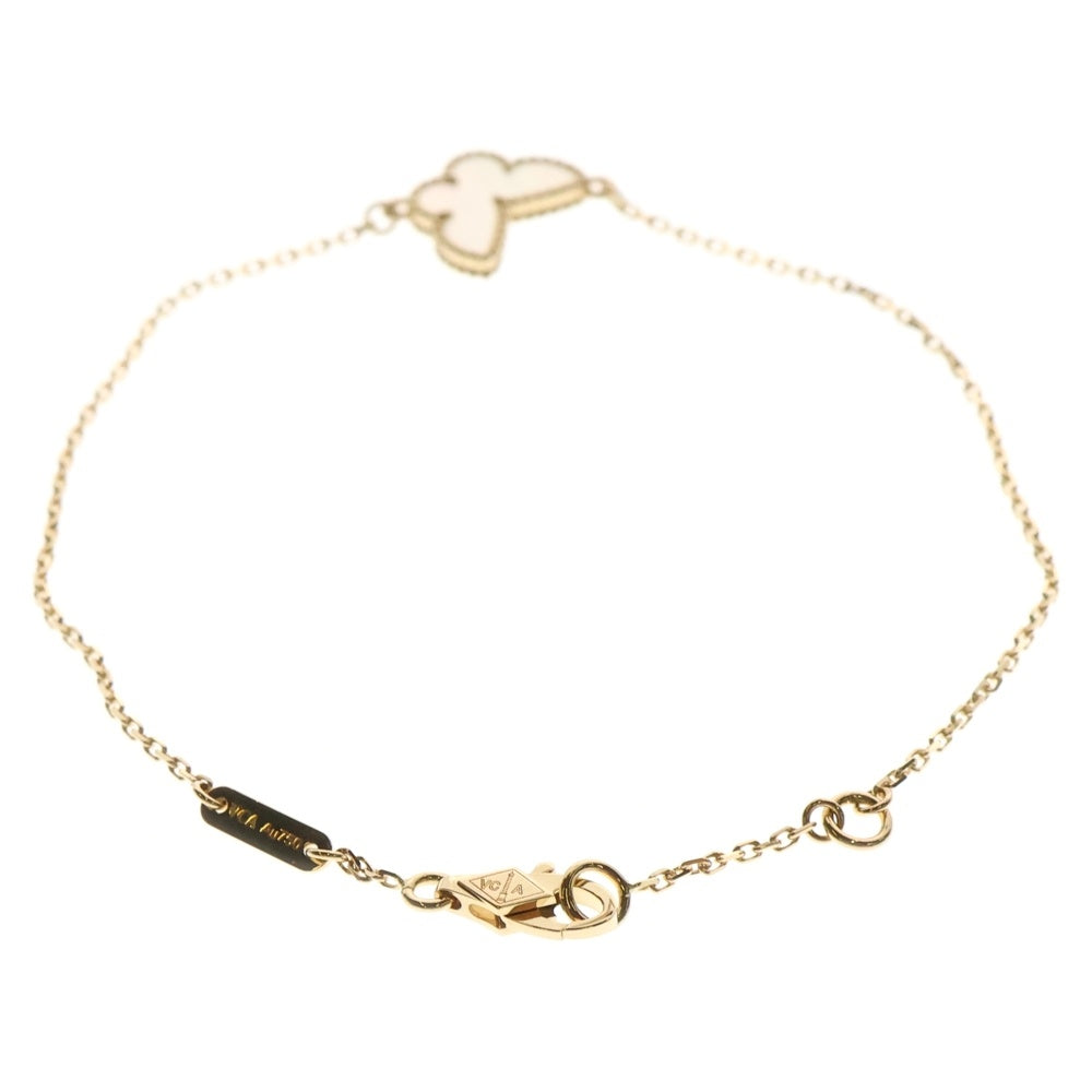 Van Cleef & Arpels(ヴァンクリーフアンドアーペル) スイートアルハンブラ パピヨン マザーオブパール ブレスレット Au750YG イエローゴールド VCARF69000 ジュエリー アクセサリー