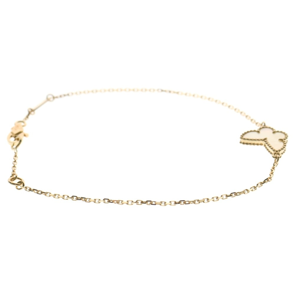 Van Cleef & Arpels(ヴァンクリーフアンドアーペル) スイートアルハンブラ パピヨン マザーオブパール ブレスレット Au750YG イエローゴールド VCARF69000 ジュエリー アクセサリー