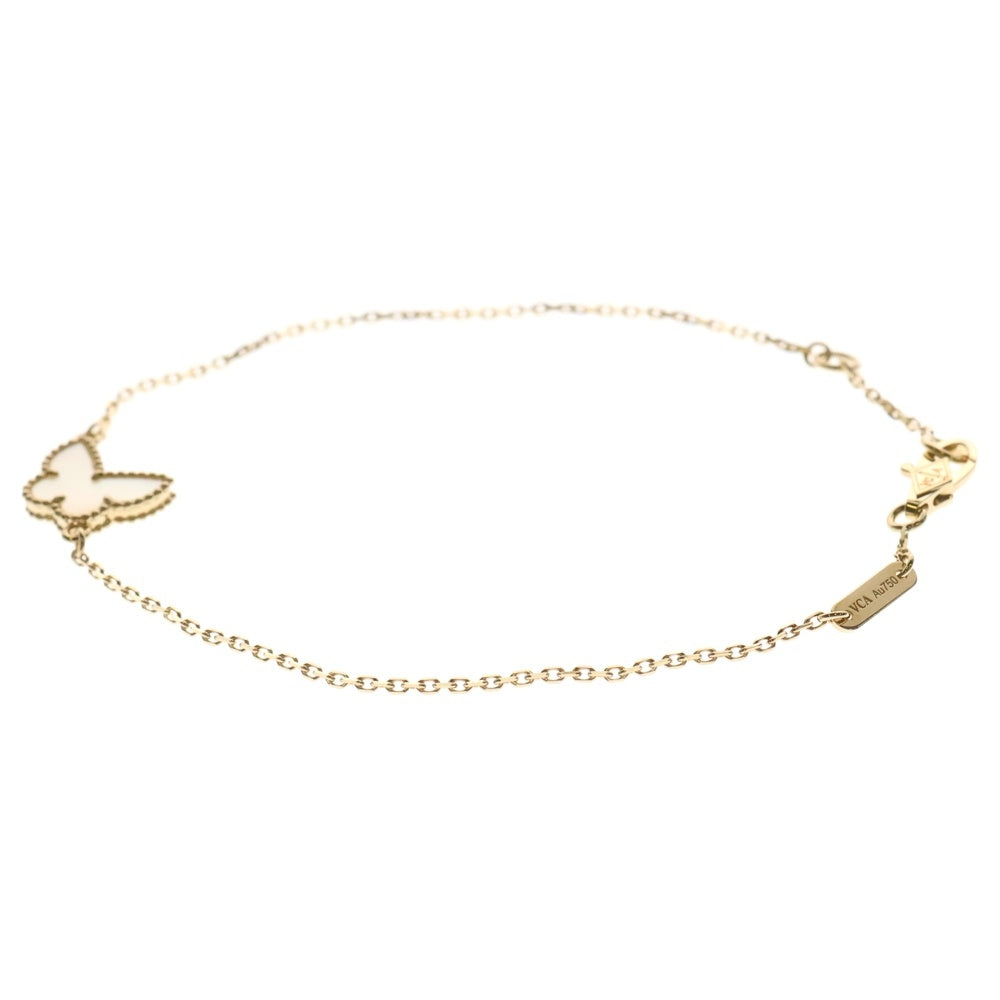 Van Cleef & Arpels(ヴァンクリーフアンドアーペル) スイートアルハンブラ パピヨン マザーオブパール ブレスレット Au750YG イエローゴールド VCARF69000 ジュエリー アクセサリー
