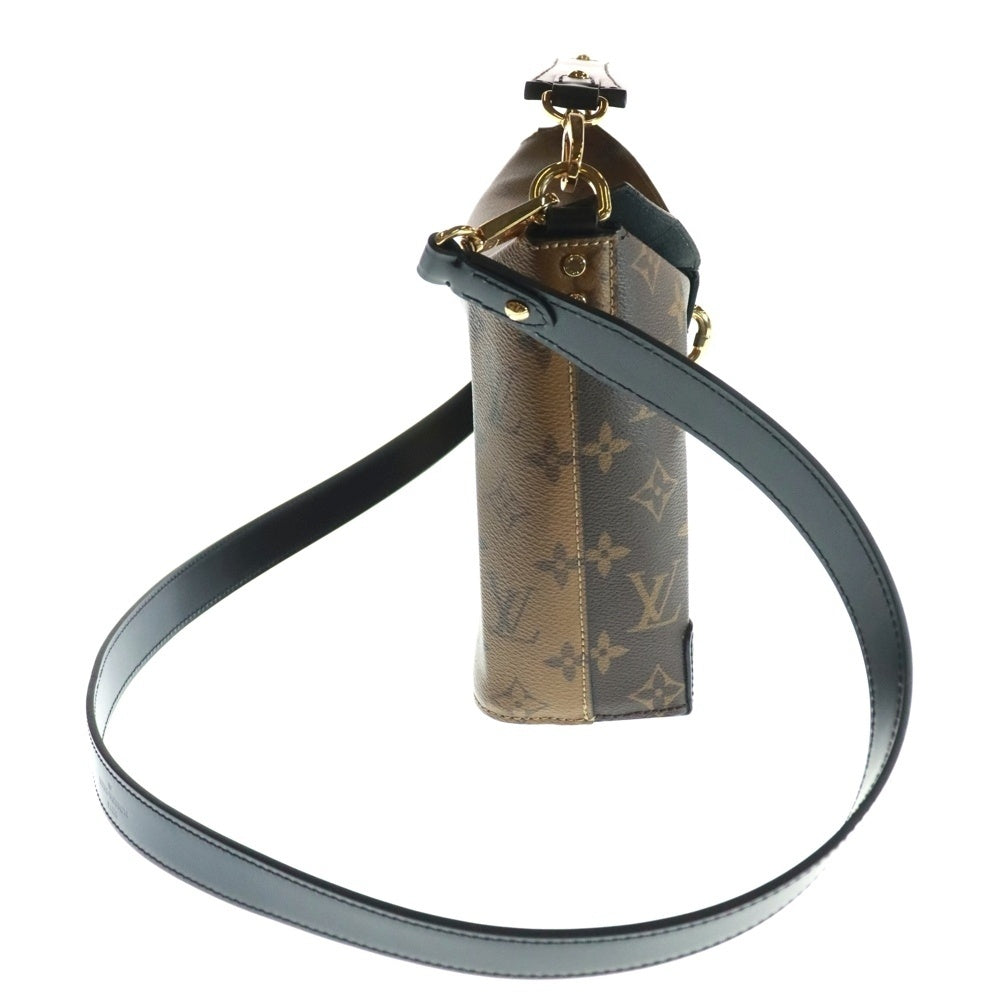LOUIS VUITTON(ルイヴィトン) ベントーボックスPM PVC レザー 2WAY ハンド ショルダーバッグ ゴールド金具 ブラウン M43517