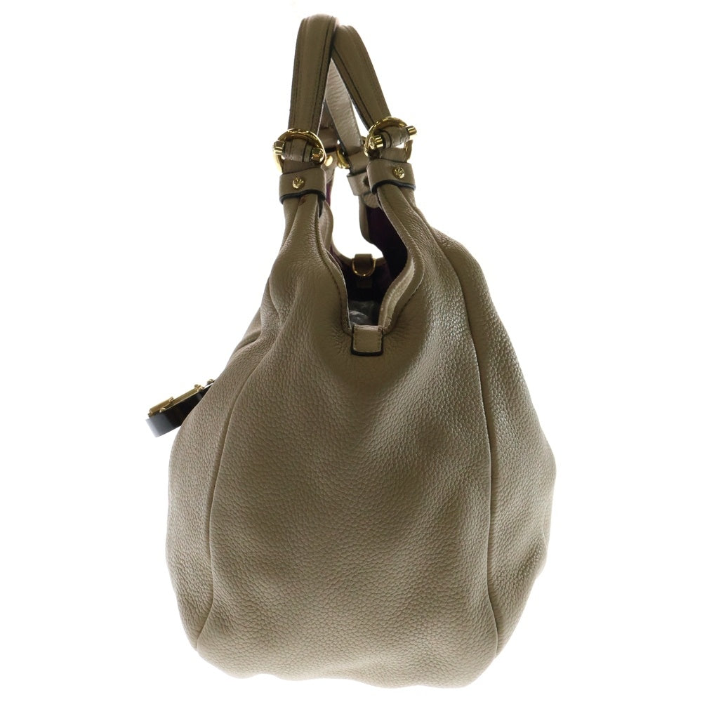 LOEWE(ロエベ) カリエ ホーボー パドロック レザー ハンド トートバッグ ベージュ