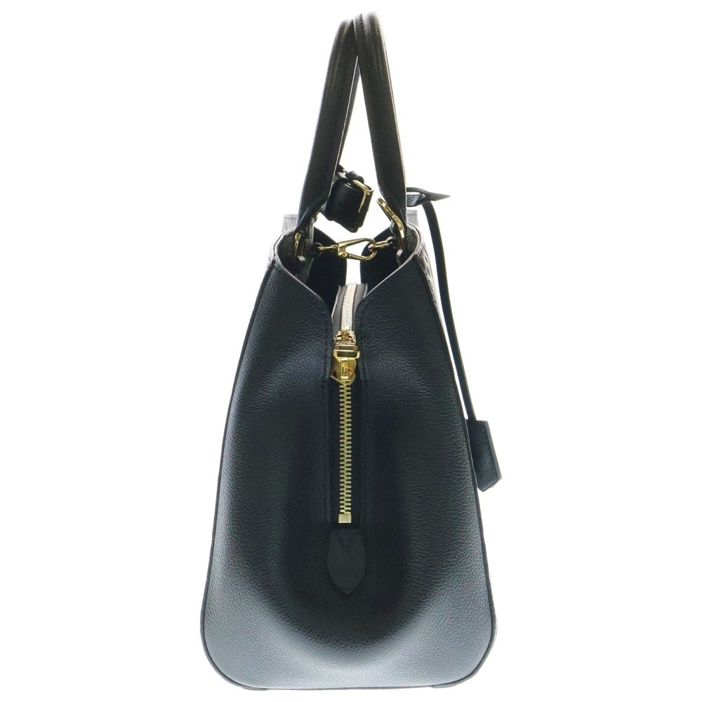 LOUIS VUITTON(ルイヴィトン) モンテーニュMM モノグラムアンプラント ノワール ハンド ショルダーバッグ ゴールド金具 ブラック M41048