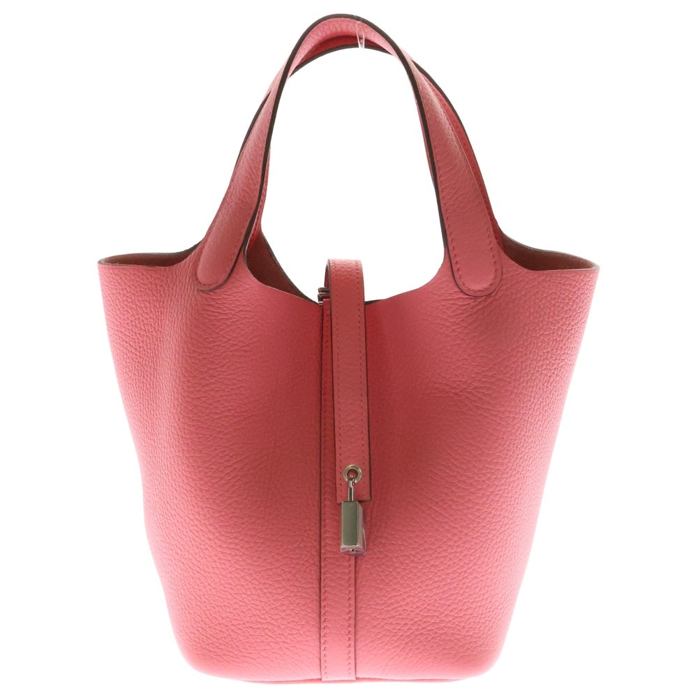 HERMES(エルメス) ピコタンロック PM ローズアザレ トリヨンクレマンス シルバー金具 W刻印 ハンドバッグ