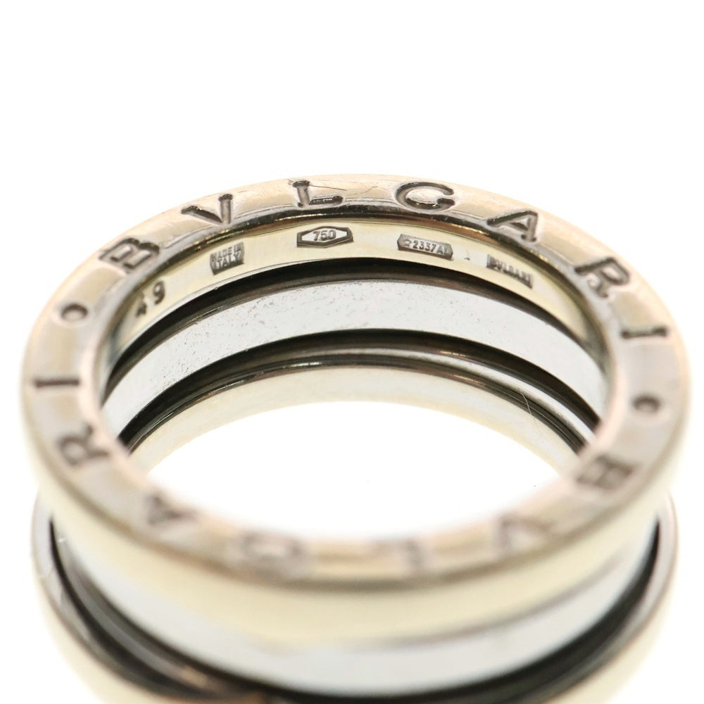BVLGARI(ブルガリ) B-zero1 ビーゼロワン リング Au750 K18 WG ホワイトゴールド 2バンド 指輪
