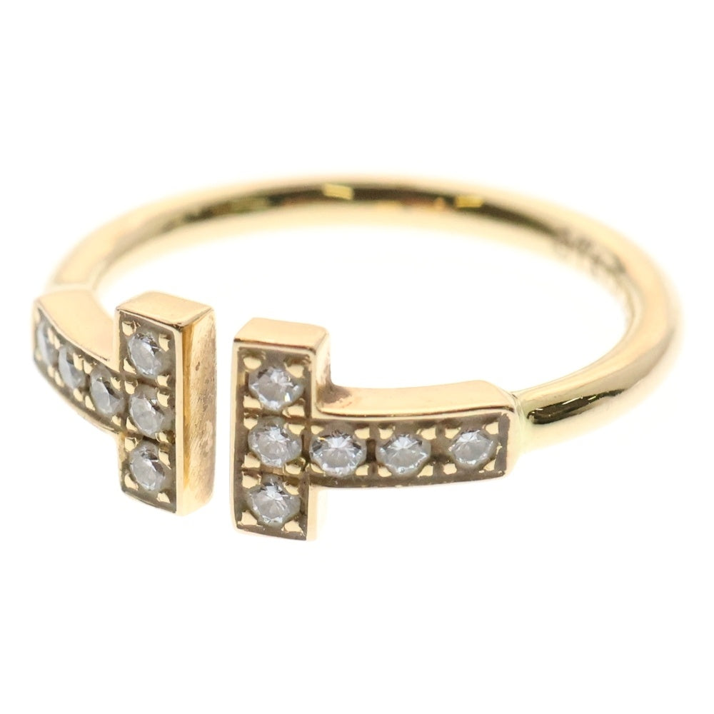 TIFFANY&Co(ティファニー) Tワイヤー ダイヤ リング 指輪 ゴールド AU750YG 2.4g