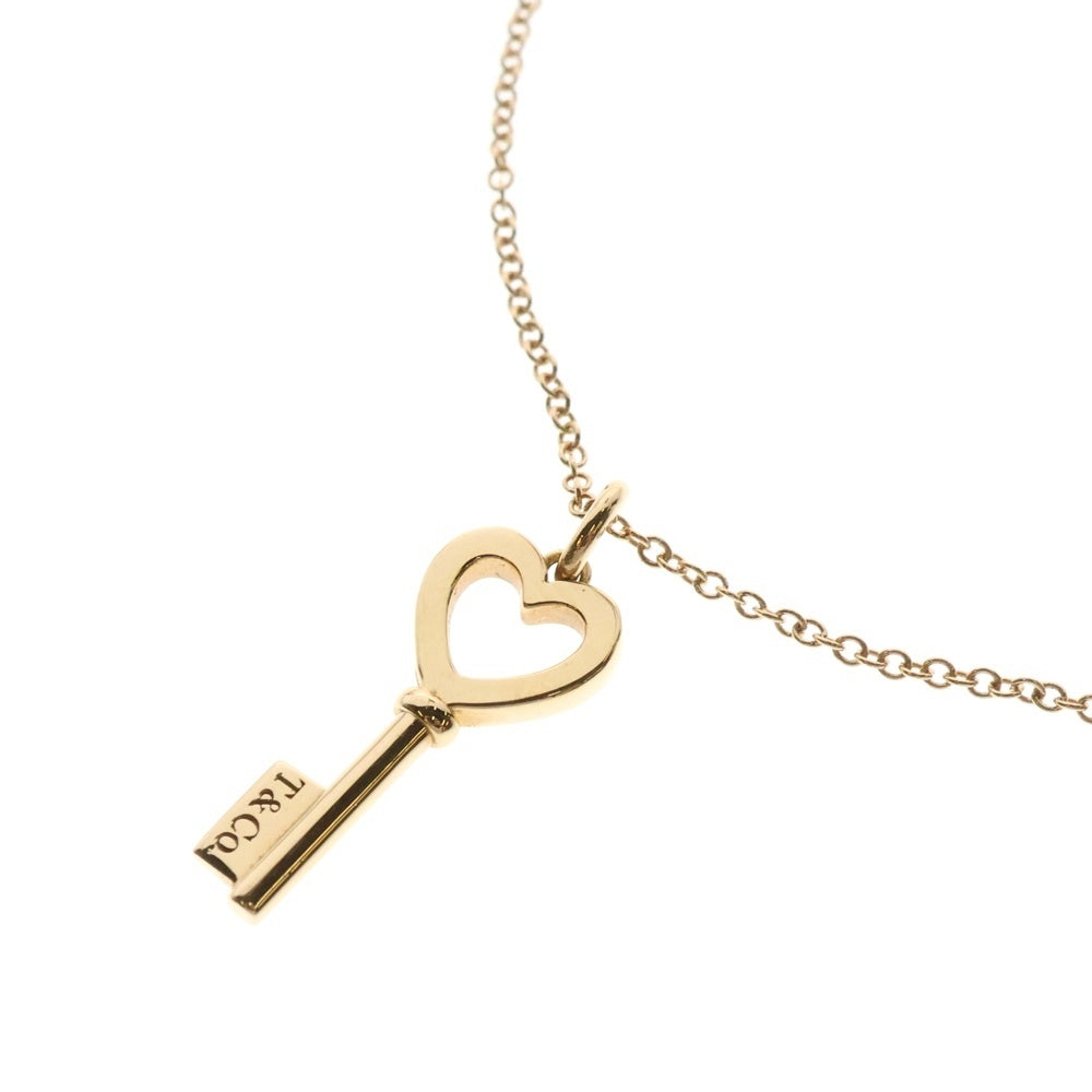 TIFFANY&Co(ティファニー) ハートキー チェーンネックレス K18PG ピンクゴールド